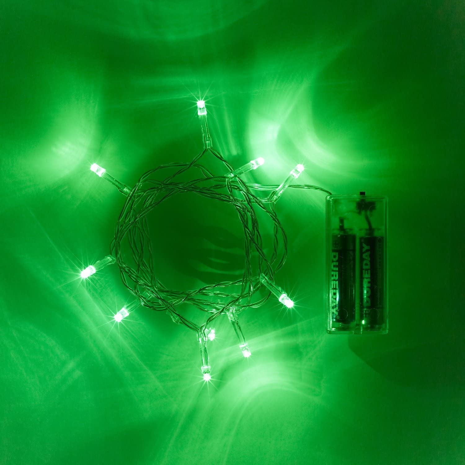 10 Green LED Lights - Lush Lights