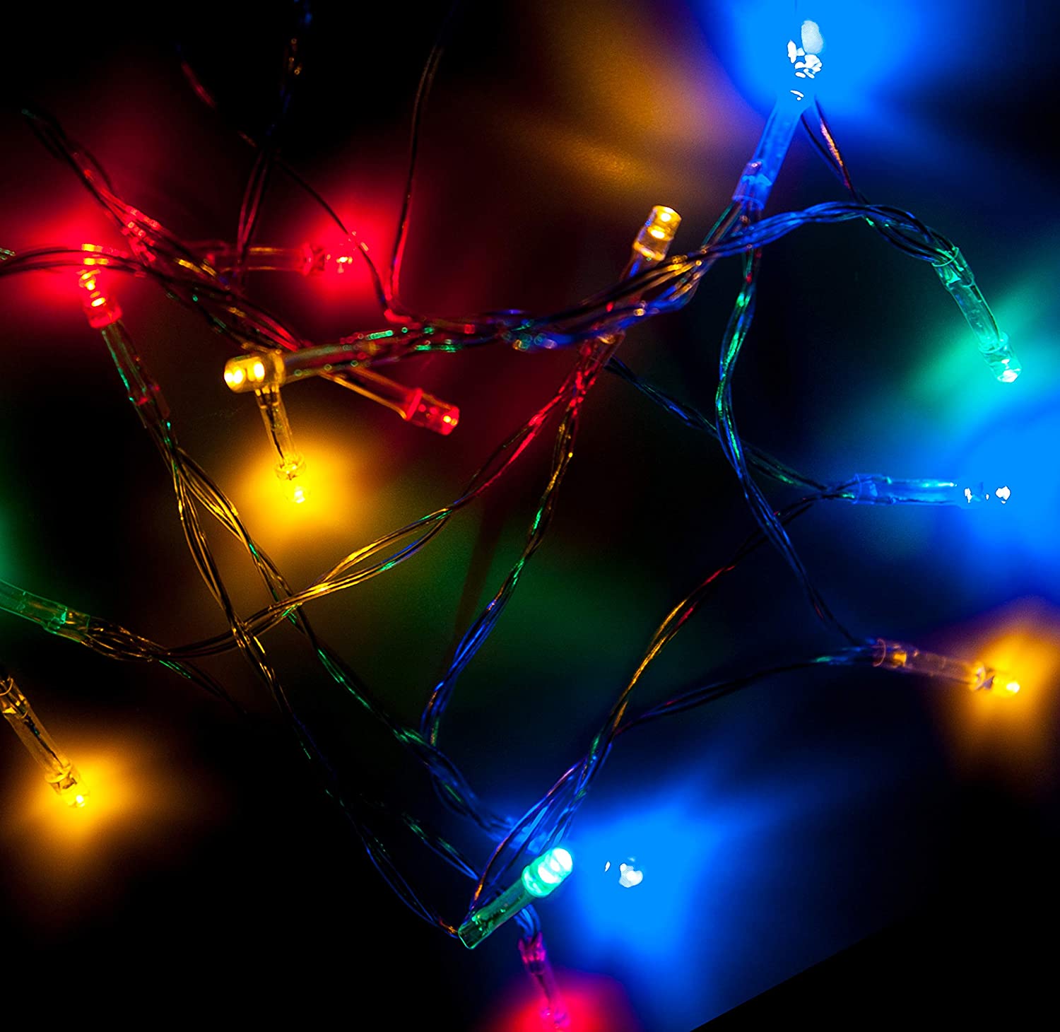 10 LED Multi Coloured Fairy Lights Lush Lights