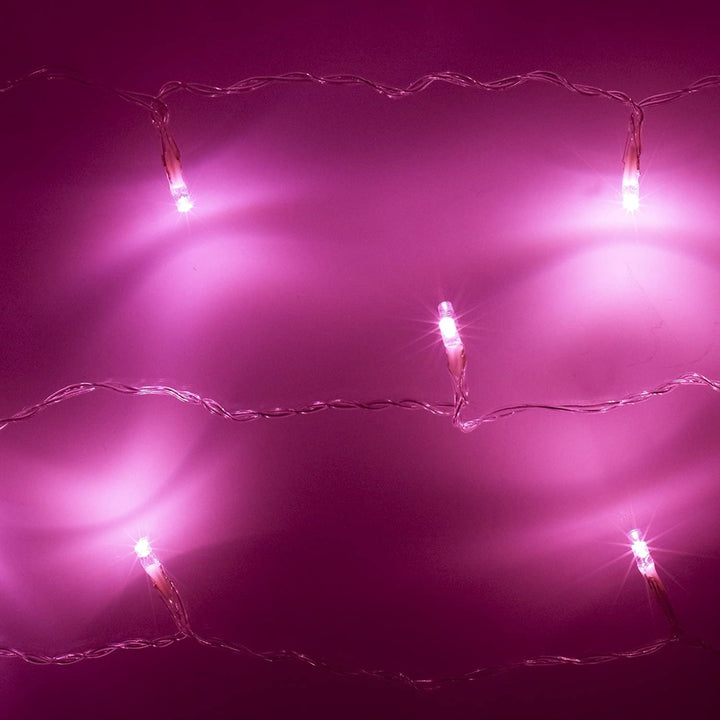 10 LED Pink Fairy Lights