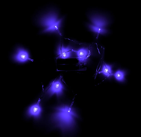 10 LED Purple Fairy Lights