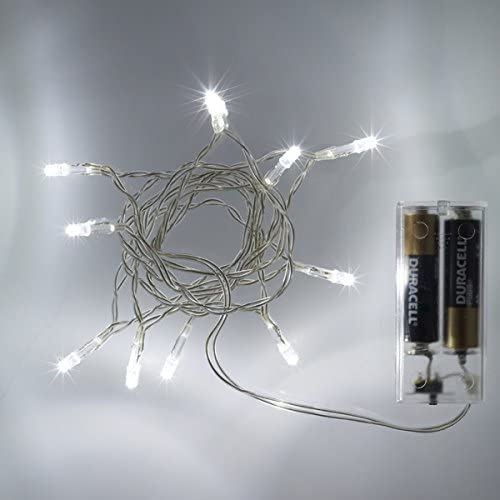 10 LED White Fairy Lights