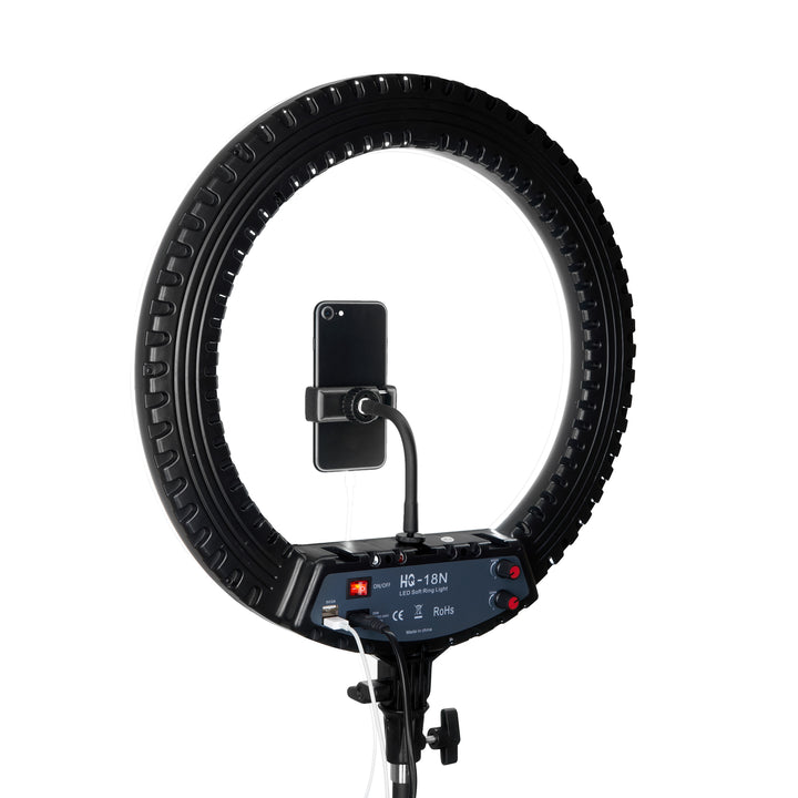 18 Inch LED Ring Light with a phone holder