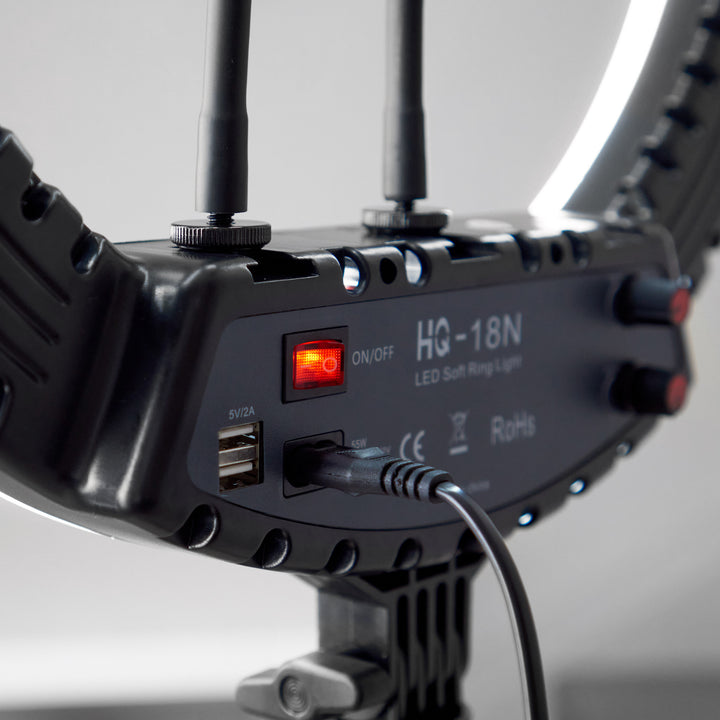 18 Inch LED Ring Light with attached power cord
