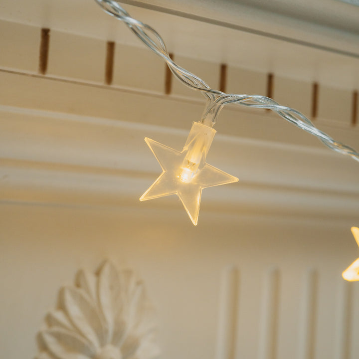 Wall-hanging LED star lights